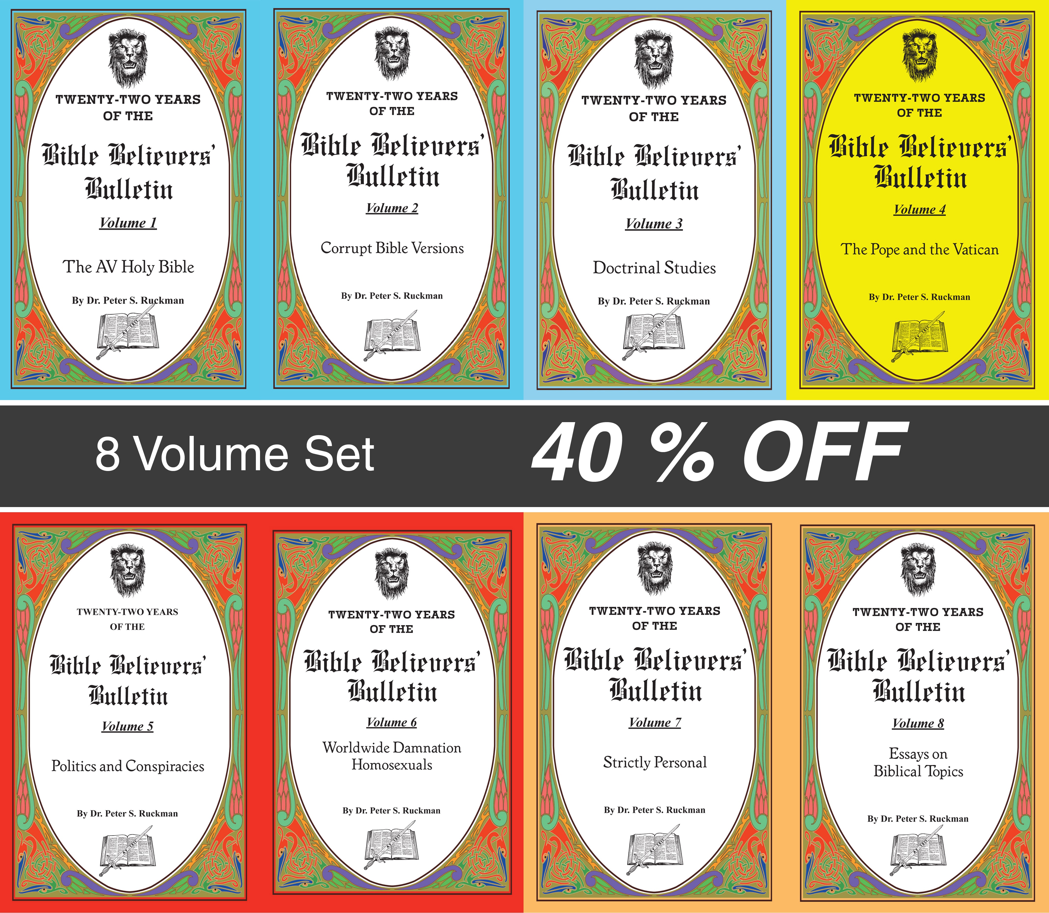 Bible Believers' Bulletin Archive Set (gluebound or ringbound)