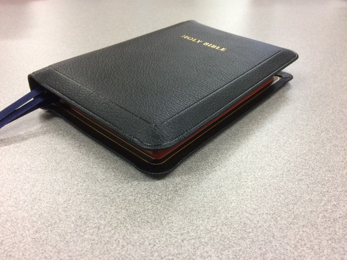 Allan Oxford Bible:  Ruby Reference Edition Black Natural Grain Goatskin #103
