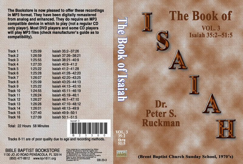 Isaiah, Volume 3 - MP3