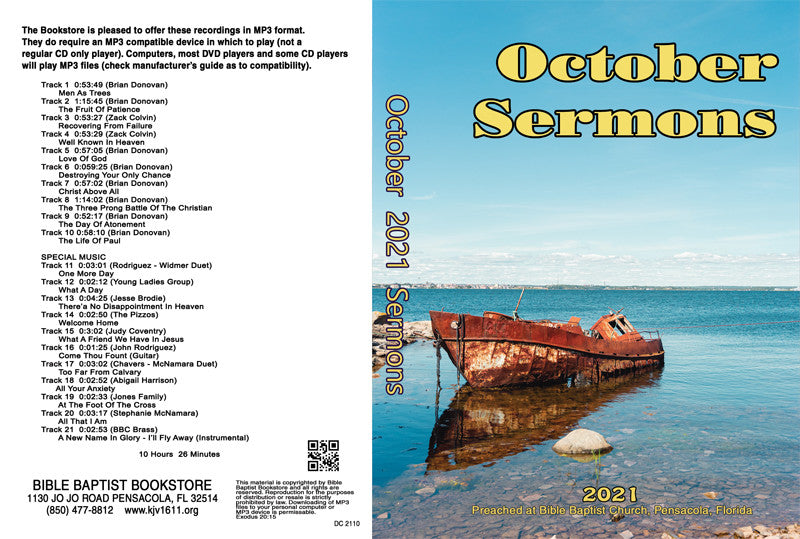 October 2021 Sermons - MP3
