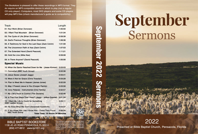 September 2022 Sermons - MP3