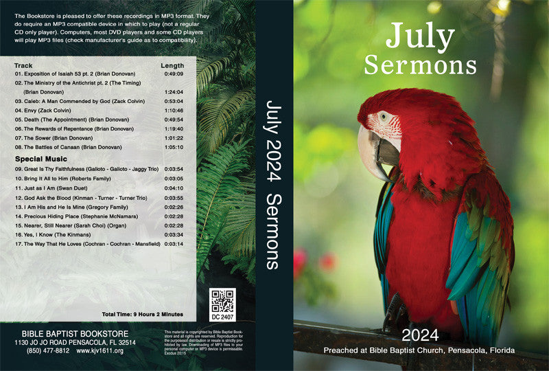July 2024 Sermons - MP3