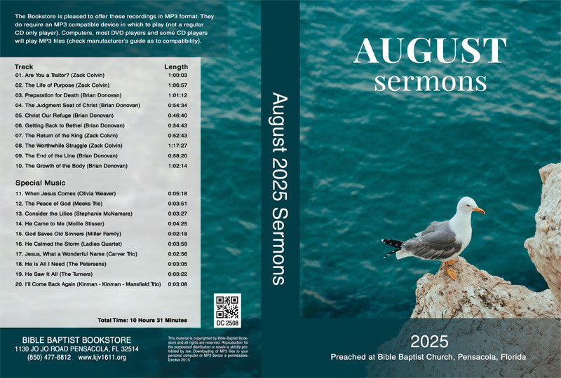 August 2025 Sermons - MP3