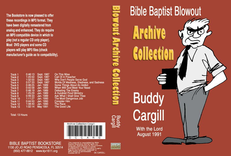 Buddy Cargill: Bible Baptist Blowout Archive