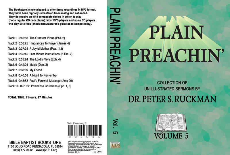 Plain Preachin' Volume 5 - MP3