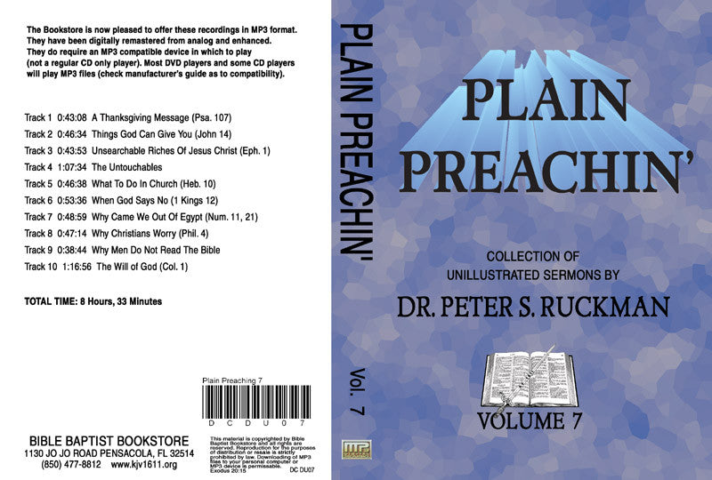 Plain Preachin' Volume 7 - MP3