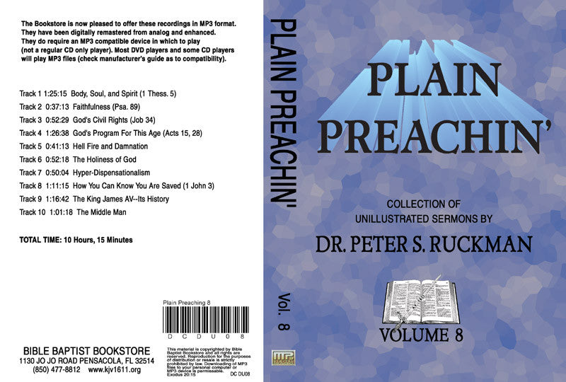 Plain Preachin' Volume 8 - MP3