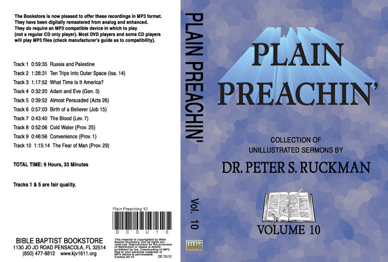 Plain Preachin' Volume 10 - MP3