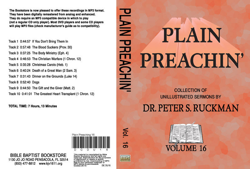 Plain Preachin' Volume 16 - MP3