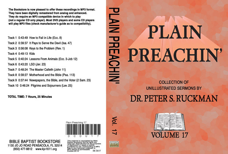 Plain Preachin' Volume 17 - MP3