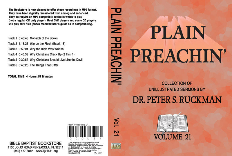 Plain Preachin' Volume 21 - MP3