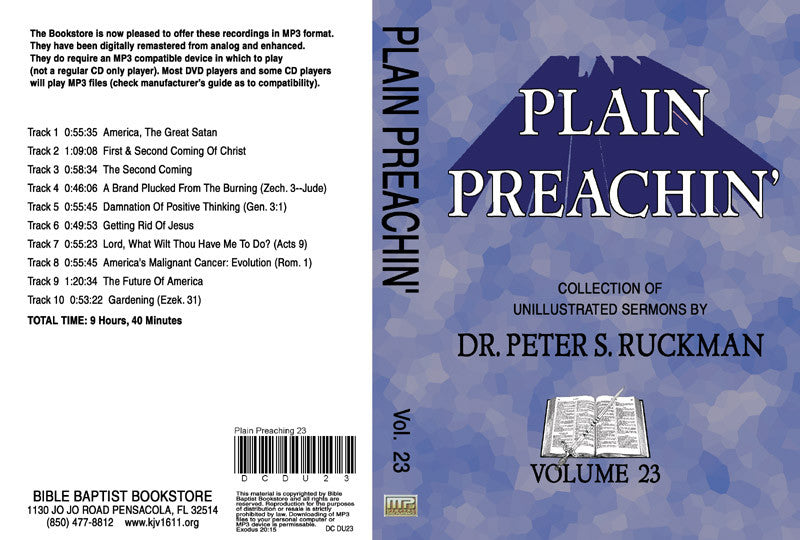 Plain Preachin' Volume 23 - MP3