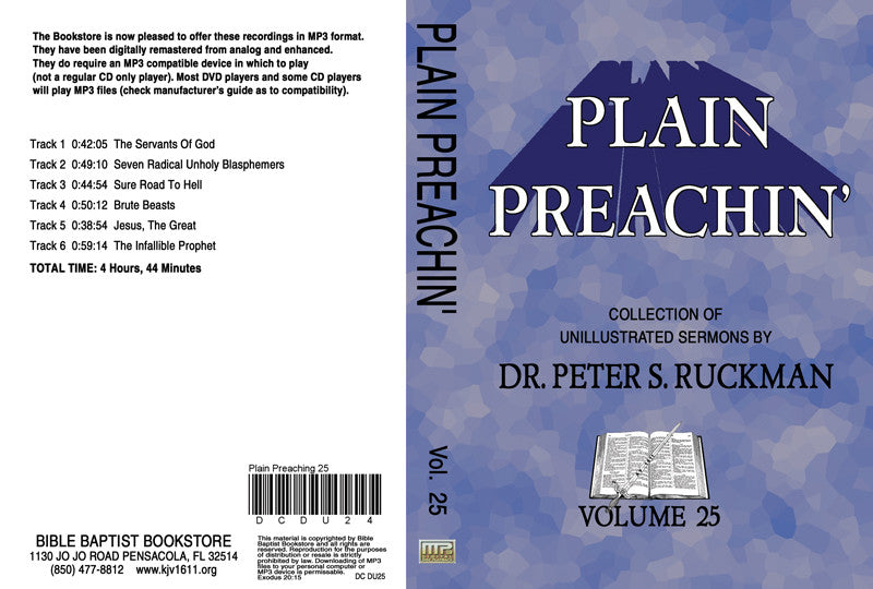 Plain Preachin' Volume 25 - MP3