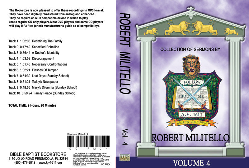 Robert Militello Sermons on MP3