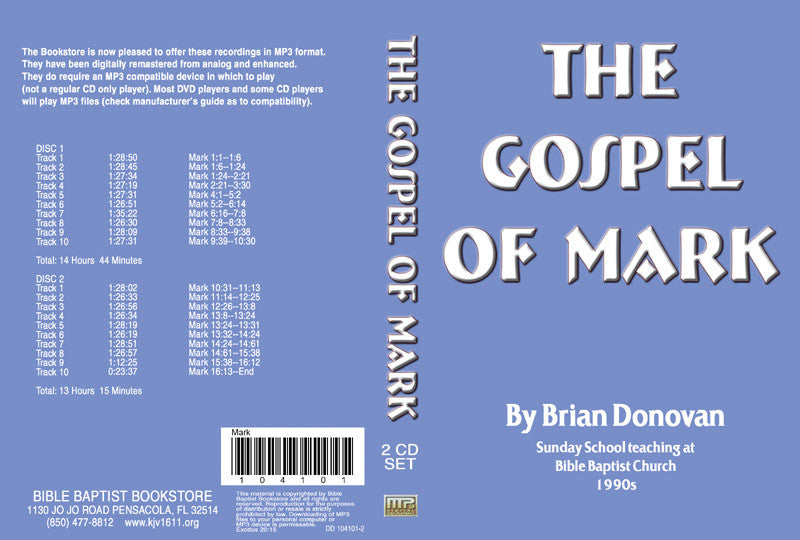 Brian Donovan: The Gospel of Mark