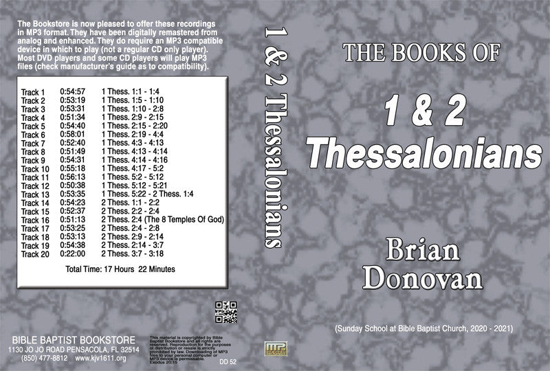 Brian Donovan: The Books of 1 & 2 Thessalonians