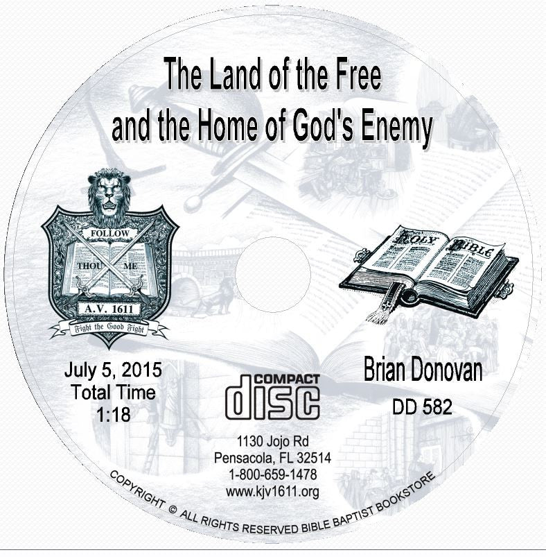 Brian Donovan: The Land of the Free and the Home of God's Enemy CD