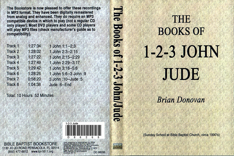 Brian Donovan: 1 John through Jude