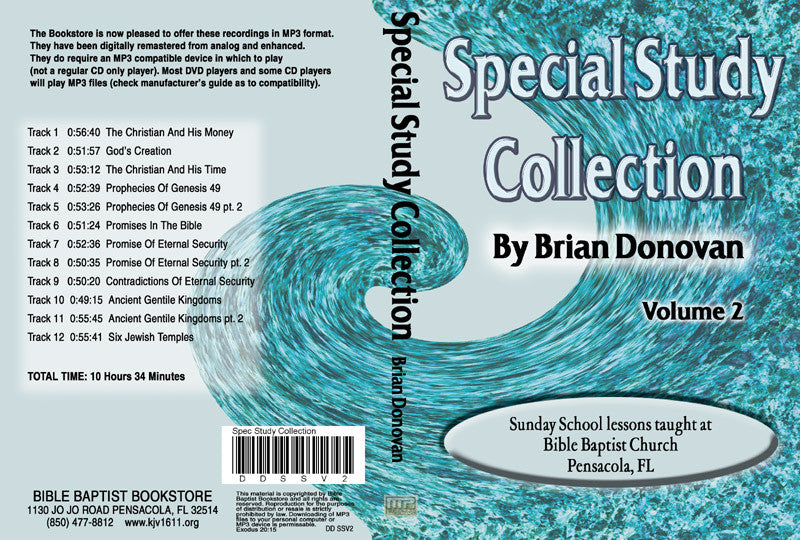 Brian Donovan: Special Study Collection Volume 2