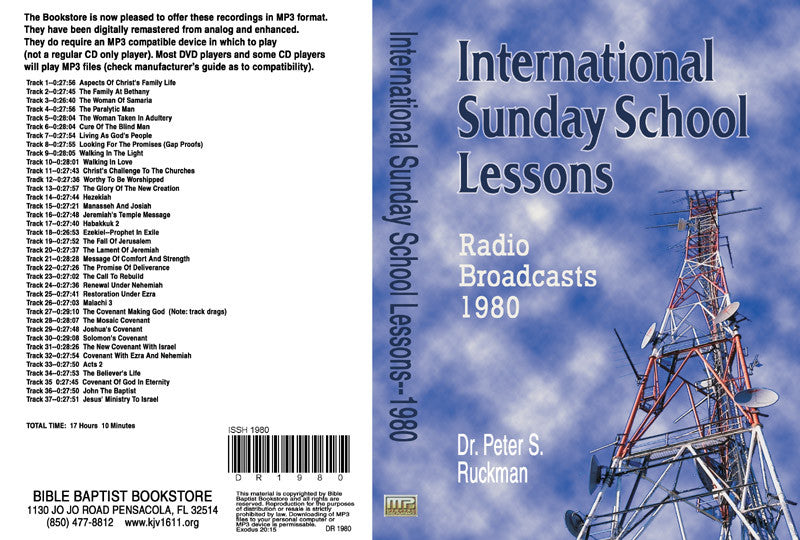 International Sunday School Lessons 1980