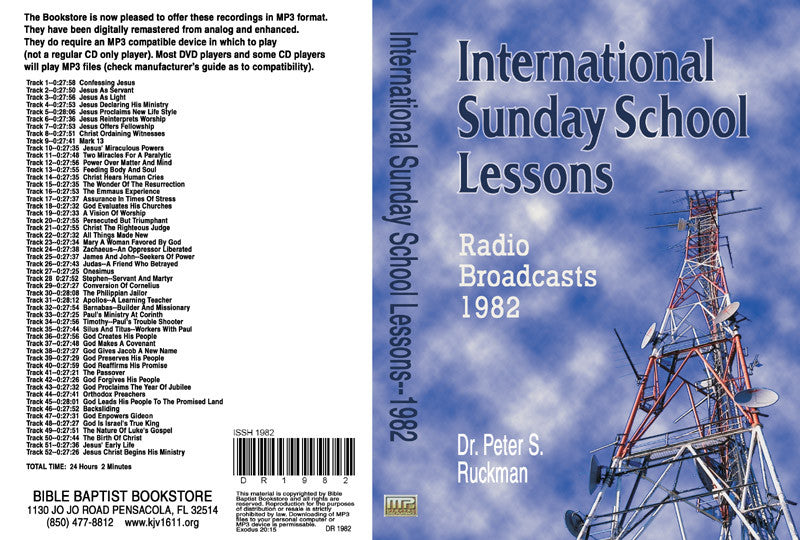 International Sunday School Lessons 1982