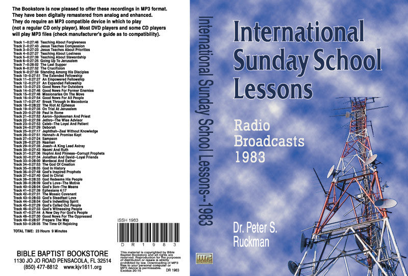 International Sunday School Lessons 1983