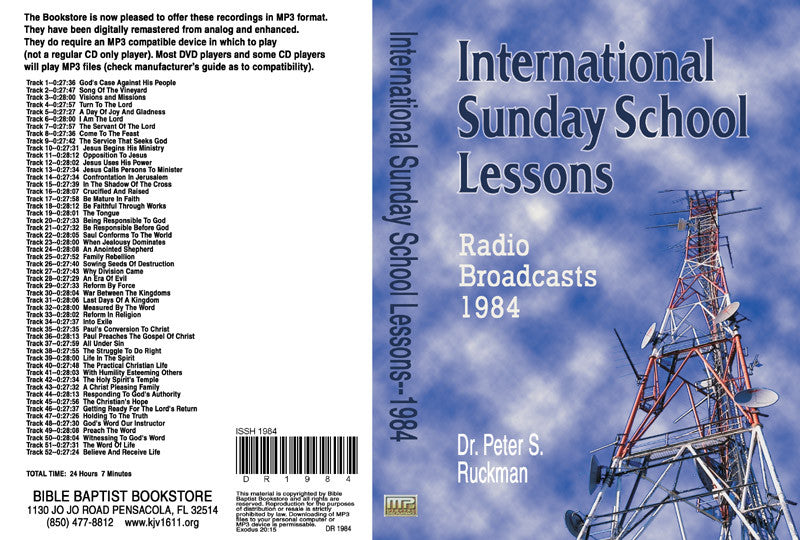 International Sunday School Lessons 1984