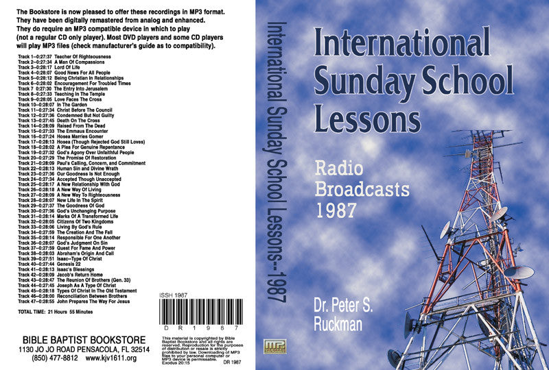 International Sunday School Lessons 1987