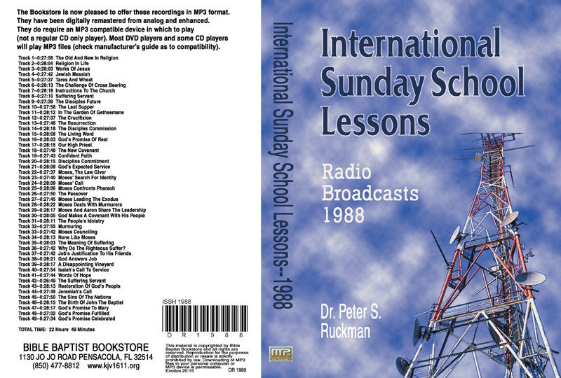 International Sunday School Lessons 1988