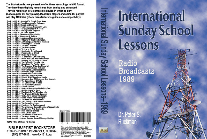 International Sunday School Lessons 1989