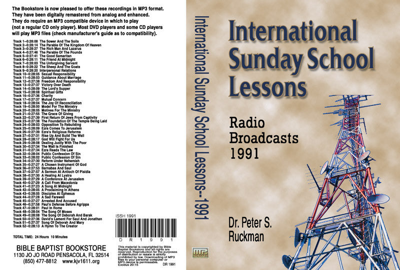 International Sunday School Lessons 1991