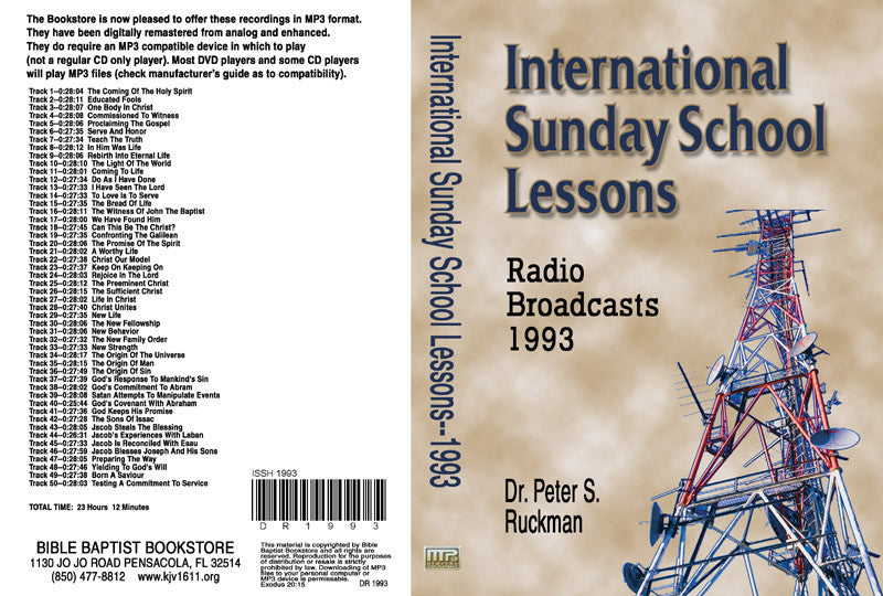 International Sunday School Lessons 1993