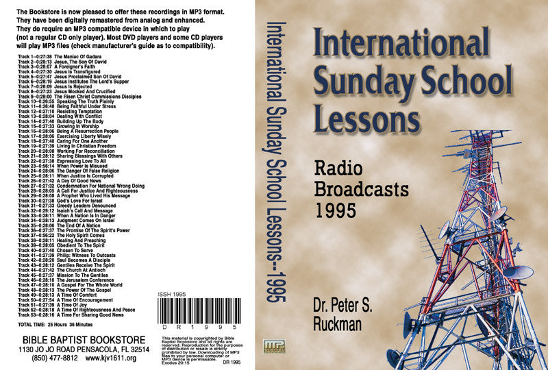 International Sunday School Lessons 1995