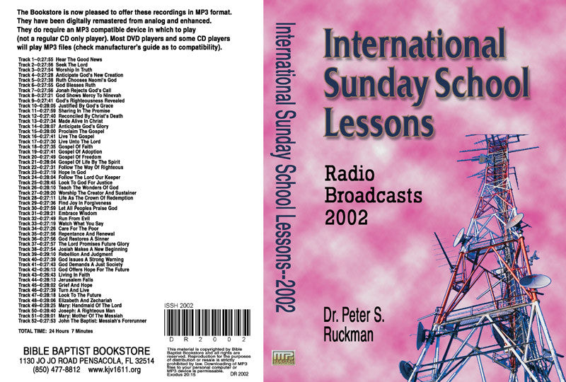 International Sunday School Lessons 2002