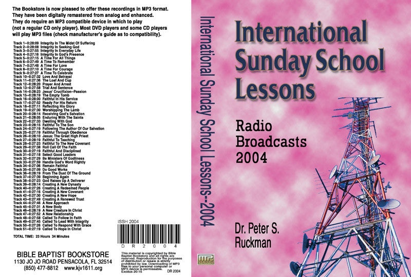 International Sunday School Lessons 2004