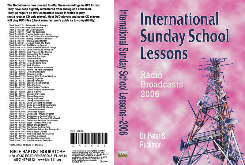 International Sunday School Lessons 2006