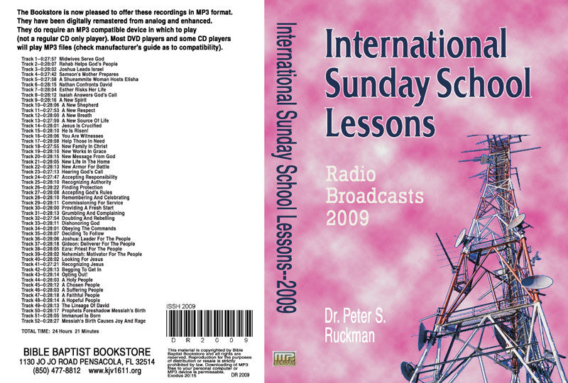 International Sunday School Lessons 2009