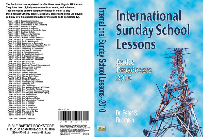International Sunday School Lessons 2010