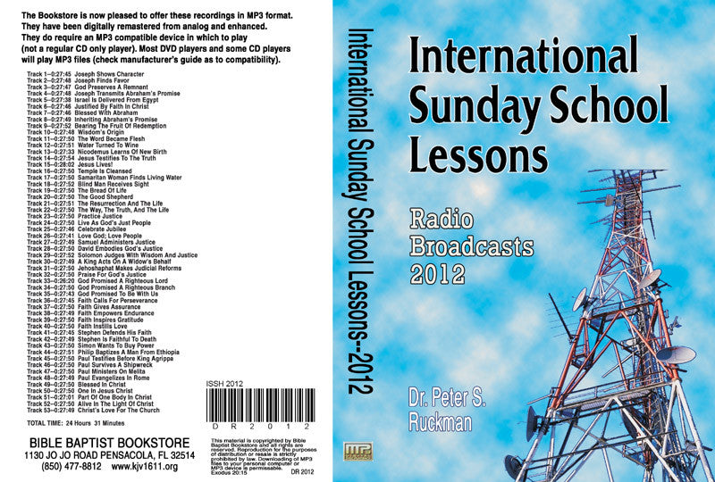 International Sunday School Lessons 2012