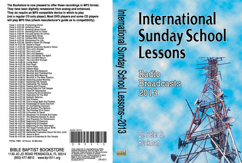 International Sunday School Lessons 2013