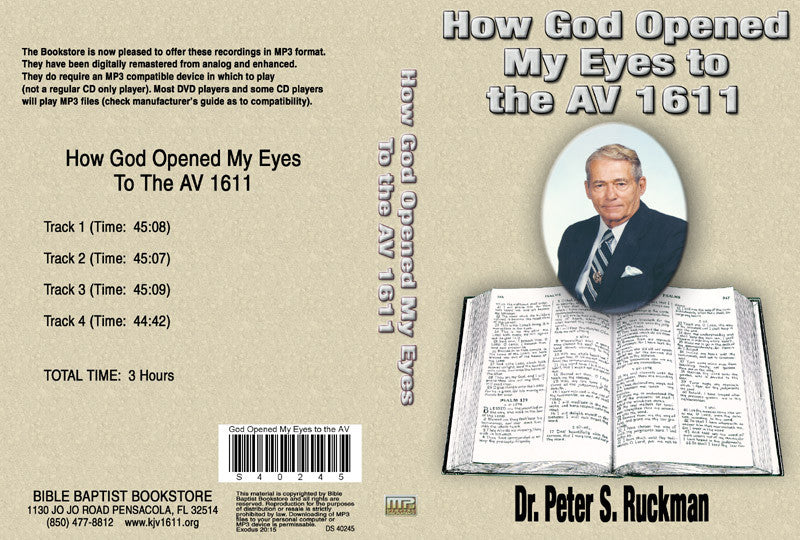 How God Opened My Eyes - MP3