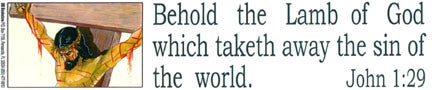 Behold The Lamb of God - Sticker - Small
