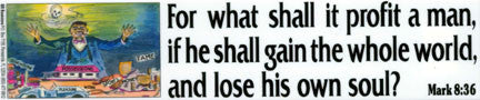 For What Shall It Profit a Man - Magnet - Large