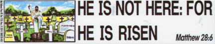 He Is Not Here - Magnet - Large