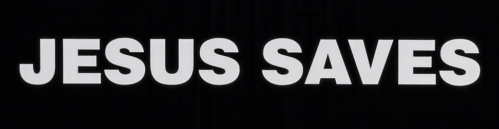 Jesus Saves - Vinyl Lettering (other options available)