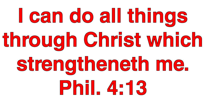 I Can Do All Things Through Christ