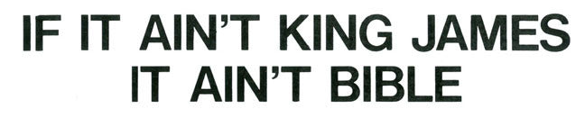 If It Ain't King James - Magnet