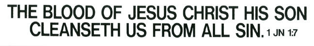 The Blood of Jesus Christ - Sticker