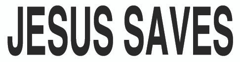 Jesus Saves Text - Sticker