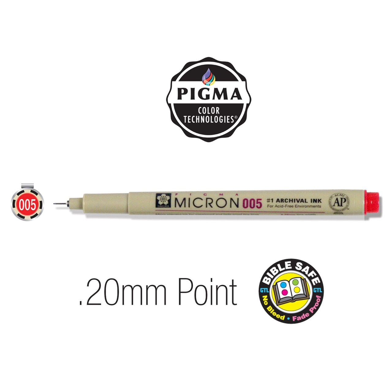 Sakura Pigma Micron Pen - Size 005 (more colors available)